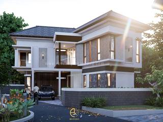 NIN House - Desain Rumah Ibu Nining Sarasak - Yoka, Jayapura, Papua, Rancang Reka Ruang Rancang Reka Ruang Casas unifamiliares Ladrillos
