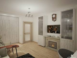 «Воздушный проект», Студия дизайна Elinarti Студия дизайна Elinarti Modern living room MDF