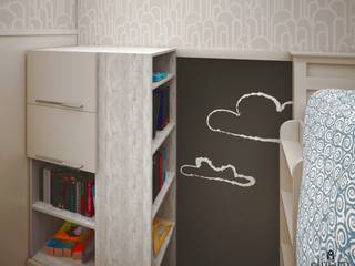 Холл и детская для многодетной семьи, Студия дизайна Elinarti Студия дизайна Elinarti Boys Bedroom Chipboard