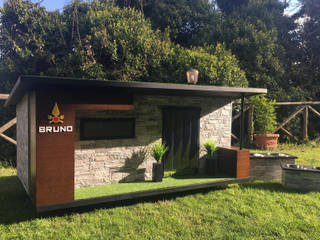 Pet House Design: Design della casa principale, Pet House Design® Pet House Design® Steingarten Holz Holznachbildung