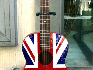 Chitarra Union Jack - bandiera inglese a mosaico, Veronica Pollini Mosaici Veronica Pollini Mosaici その他のスペース