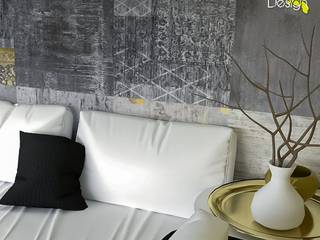 Living Room Rendering, La Bottega del Design La Bottega del Design Living room Copper/Bronze/Brass