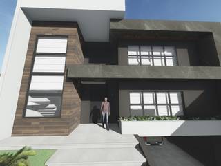 Residência BV, Tangram Construtora de Obras Tangram Construtora de Obras Casas unifamiliares Concreto