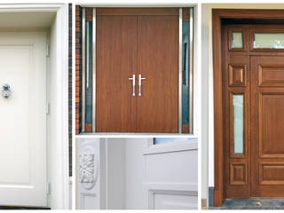 Drzwi zewnętrzne, Grupa Dubiński Grupa Dubiński Puertas de estilo ecléctico Madera maciza Multicolor