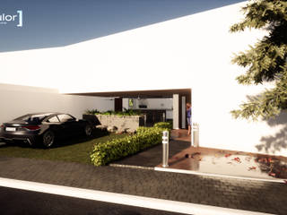Casa Aguilar, Modulor Arquitectura Modulor Arquitectura Minimalist houses Concrete White