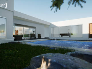 Casa DM1042, Modulor Arquitectura Modulor Arquitectura Minimalist pool Concrete White