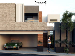 Remodelacion Ochoa, Modulor Arquitectura Modulor Arquitectura Modern houses Concrete Multicolored