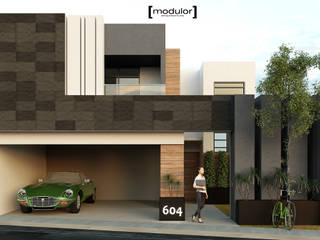 Remodelacion Ochoa, Modulor Arquitectura Modulor Arquitectura Modern houses Concrete Multicolored