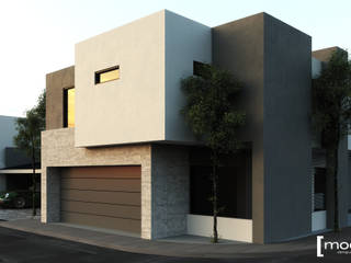 Casa Garza, Modulor Arquitectura Modulor Arquitectura Modern houses Concrete