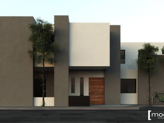 Casa Garza, Modulor Arquitectura Modulor Arquitectura Modern Evler Beton Beyaz