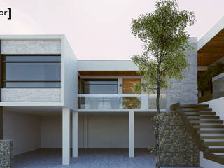 Casa Luna, Modulor Arquitectura Modulor Arquitectura Nowoczesne domy Beton