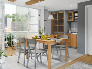 Área gourmet , Iaza Móveis de Madeira Iaza Móveis de Madeira Rustic style kitchen Wood Wood effect