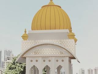 Gurudwara, Design & Creations Design & Creations Villas سنگ مرمر Amber/Gold