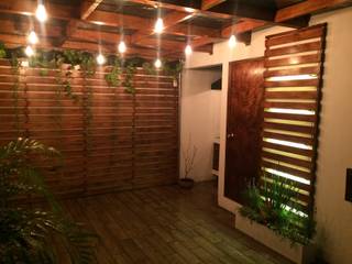 ROOF GARDEN CDMX, IDEA Studio Arquitectura IDEA Studio Arquitectura Rustic style balcony, veranda & terrace