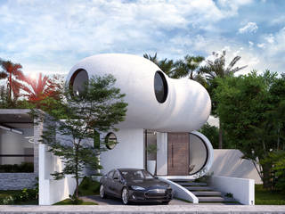 Casa Loera - Arquitectura Organica, GLE Arquitectura GLE Arquitectura บ้านและที่อยู่อาศัย