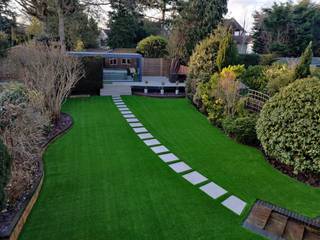 Completed Artificial Grass Installations, Easigrass Essex & Hertfordshire Easigrass Essex & Hertfordshire Modern garden