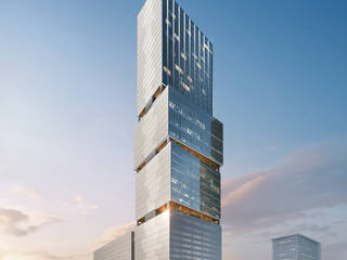 Cambodia’s Beacon of Contemporary Design: The Chipmong Tower , Architecture by Aedas Architecture by Aedas 商业空间