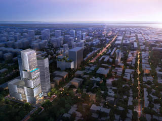 Cambodia’s Beacon of Contemporary Design: The Chipmong Tower , Architecture by Aedas Architecture by Aedas 商业空间