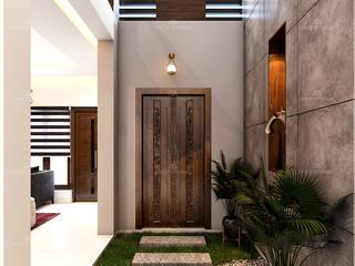 Leading Interior designs in Kerala—Monnaie Architects & Interiors, Monnaie Interiors Pvt Ltd Monnaie Interiors Pvt Ltd Modern style balcony, porch & terrace Wood Wood effect