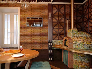 проект загородного дома, DK_design DK_design Baños de estilo ecléctico Madera Acabado en madera