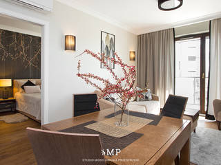 apartament modern classic, Studio Modelowania Przestrzeni Studio Modelowania Przestrzeni غرفة المعيشة