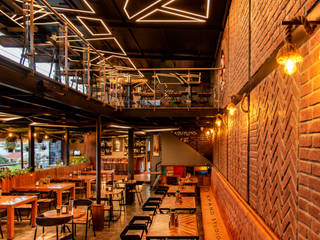 GEOMETRY GASTROPUB - RAJAJINAGAR, BENGALURU, XPAND STUDIO XPAND STUDIO Commercial spaces Bricks