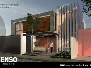 PROYECTO CASA HABITACION "SANTANDER", Enso Arquitectos Enso Arquitectos 모던스타일 주택