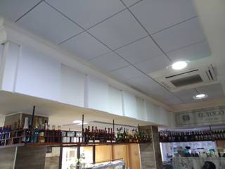 Cafeteria_Instalacion ac´ustica_EL Togo II. Deac´ustica_Silenciamos al ruido. Murcia, Deacustica Deacustica 商业空间