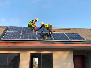 Instalación Solar Fotovoltaica off-grid Coquimbo, Pirca Solar Pirca Solar Jardines de estilo industrial