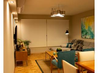 Apartamento en Pocitos - Reforma Diseño y Equipamiento , Diseñadora Lucia Casanova Diseñadora Lucia Casanova Living room