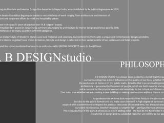 A B Design Studio Profile, A B Design Studio A B Design Studio Commercial spaces
