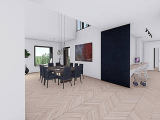 Vivienda OASIS, ARQTICO Studio ARQTICO Studio Modern dining room