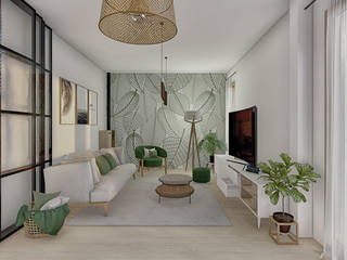 Vivienda 21, ARQTICO Studio ARQTICO Studio Modern living room