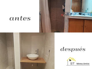 Reforma de baño, ST Reformas y Servicios ST Reformas y Servicios Minimalist style bathroom Tiles