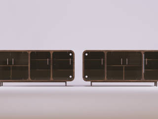 Fedra - Contemporary Vintage Sideboard, Mario Bernaudo Mario Bernaudo ห้องทานข้าว ไม้ Wood effect