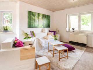 Freundlich und einladend: Home Staging eines Einfamilienhauses, CBK Home CBK Home Living room