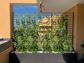 Fioriere su misura in alluminio, Martin Design s.r.l. Martin Design s.r.l. Modern balcony, veranda & terrace Aluminium/Zinc