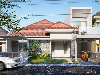 REEN House - Desain Rumah Bapak Rinto - Semarang, Jawa Tengah, Rancang Reka Ruang Rancang Reka Ruang Single family home Bricks