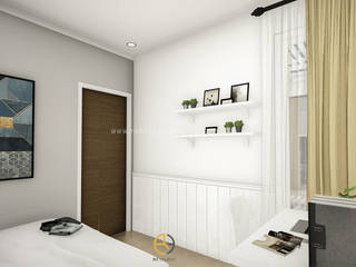 IVN House - Desain Interior Bapak Ivan - Cirebon, Jawa Barat , Rancang Reka Ruang Rancang Reka Ruang Minimalist bedroom