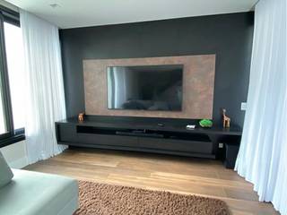 Painel Mauricio, wendel jacson interiores wendel jacson interiores Modern Living Room MDF