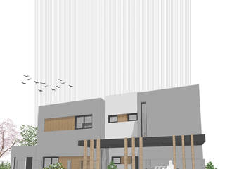 Casa 180 - Pilar del Este, D4-Arquitectos D4-Arquitectos Single family home Wood Grey