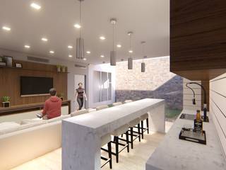 BAR DESIGN, A41 Estudio C.A. A41 Estudio C.A. Moderner Multimedia-Raum