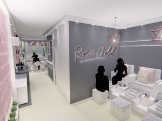 NAIL BAR ROSE AND GOLD, A41 Estudio C.A. A41 Estudio C.A. Modern Spa