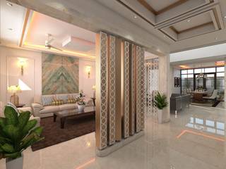 APPARTMENT INTERIORS, Manchitra Design Studio Manchitra Design Studio Salones de estilo moderno