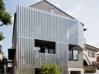 明大前の賃貸併用二世帯住宅, 設計事務所アーキプレイス 設計事務所アーキプレイス Scandinavian style houses Aluminium/Zinc