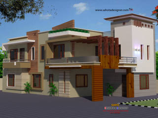 modern villa, Sahota Designer & engineer's Sahota Designer & engineer's