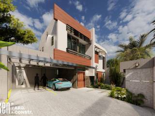 VIVIENDA UNIFAMILIAR V24 AA, EISEN Arquitectura + Construccion EISEN Arquitectura + Construccion منزل عائلي صغير باطون مسلح