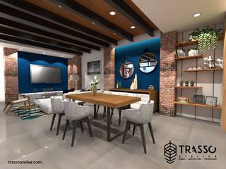 DEPARTAMENTO PANIAGUA, TRASSO ATELIER TRASSO ATELIER Modern dining room