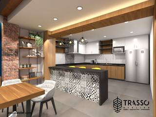 DEPARTAMENTO PANIAGUA, TRASSO ATELIER TRASSO ATELIER مطابخ صغيرة