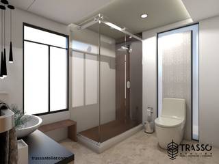 BAÑO, TRASSO ATELIER TRASSO ATELIER ห้องน้ำ